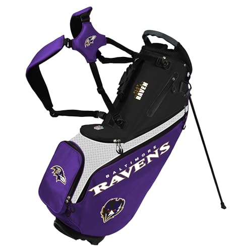 Team Effort Back Nine Stand Bag NFL Baltimore Ravens