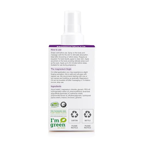 Spray magnésium sommeil BetterYou 100ml à haute absorption cutanée