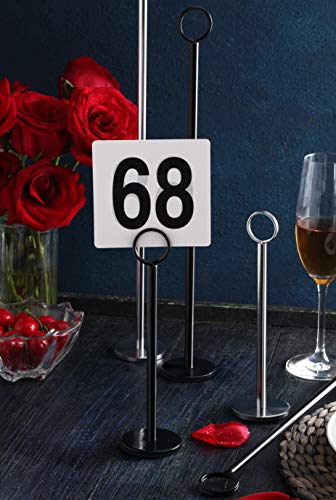 New Star Foodservice 23305 Ring-Clip Table Number Holder/Number Stand/Place Card Holder, 18-Inch, Set Of 12 #TOP5