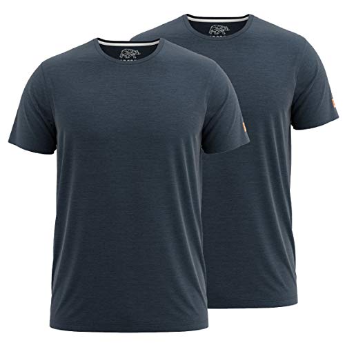 Bild: FORSBERG T-Shirt Doppelpack zum Sparpreis einfarbig Rundhals hochwertig robust bequem guter Schnitt, Farbe:Navy, Gr��e:L f�r 19,99 EUR (-33%) statt 29,99 EUR bei amazon.de