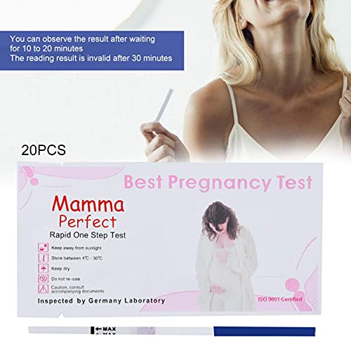 20 stks/zak Zwangerschapstester, Roze Witte Wegwerp LH Urine Test Strip, Hoge Gevoeligheid Ovulatie Predictor Kit, Voor… - Image 3