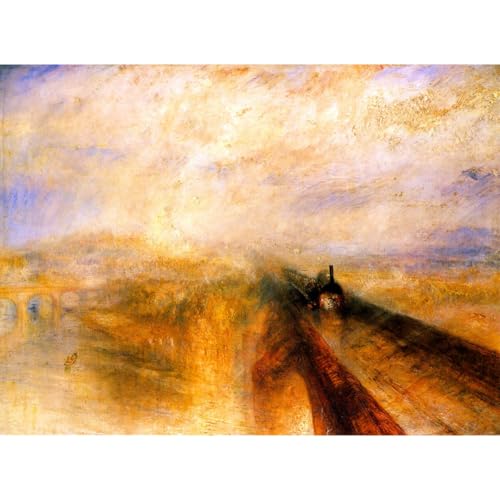 Impression toile Turner Pluie vapeur et vitesse haute définition