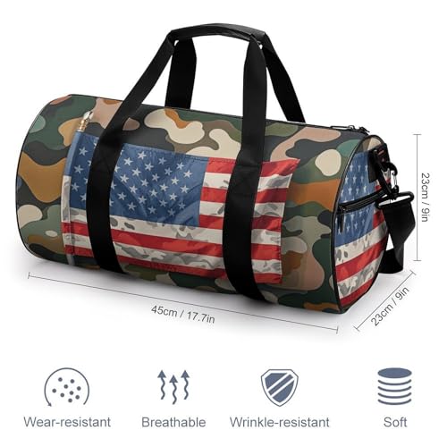 Flags Gym Bag for Men Women, Sturdy Oxford Cloth Travel Bags with Removable Shoulder Strap, Waterproof Duffel Bag for Fitness, Travel, Yoga2