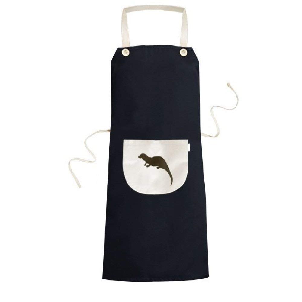 Tablier noir Otter de cuisine à poche idéal pour cuisiner vos recettes à la maison