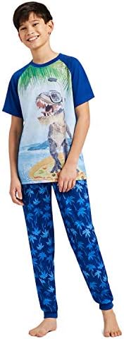 Boys 2-Piece Short Sleeve Pajama Set Kids Sleepwear PJs