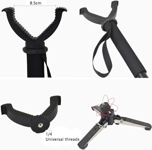 Pied rétractable pour la chasse et monopode de tir en aluminium léger - 6