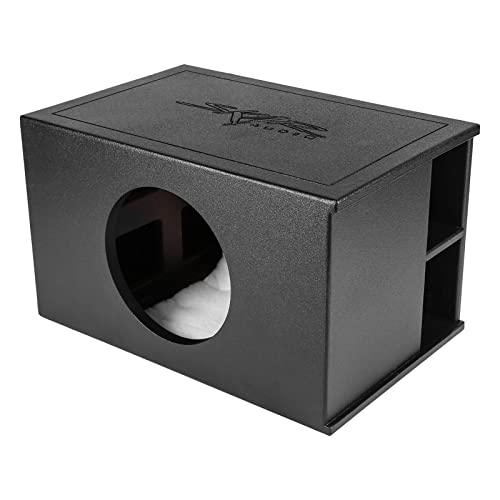 Image of Skar Audio AR1X12V-SPL Single 12 inch SPL Series Universal Fit Armor Coated Ported Subwoofer Enclosure