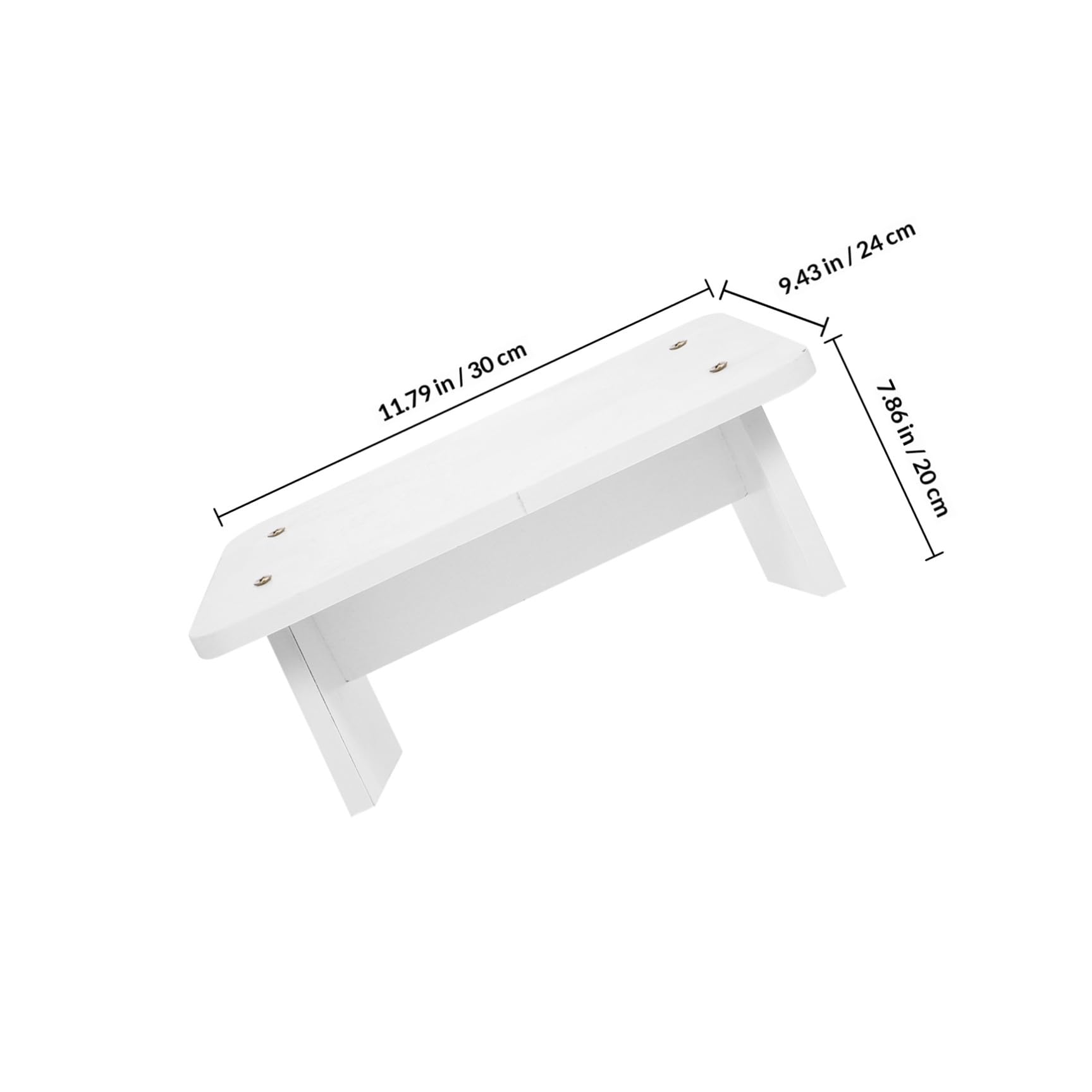 FOMIYES Sgabello Poggiapiedi Antistress in Legno 30 Cm Inclinazione Ergonomica, Poggiapiedi da Ufficio e Casa per Adulti, Supporto Anti-affaticamento per Postura Corretta