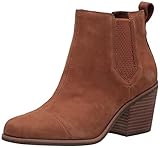 TOMS Women's Everly Chelsea Boot, Tan, 8