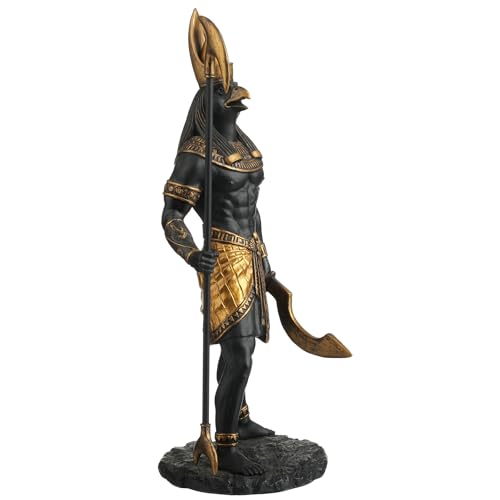 Escultura Decorativa Horus Dios Sol Egipcio 26.7 cm miniatura 2