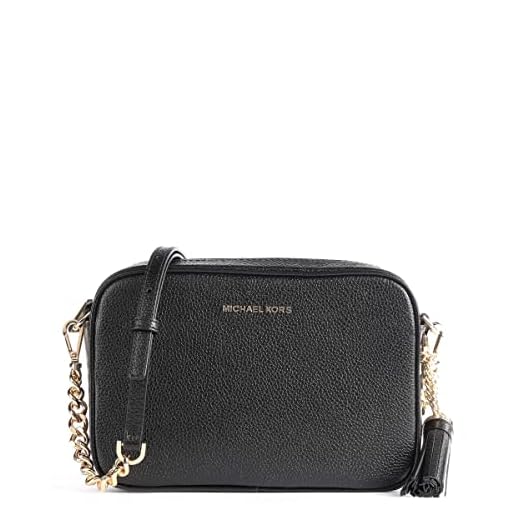 Michael Kors dam Ginny Md Camera Bag axelväska, 6 x 14 x 21 centimeter, Svart (Black) - 6x14x21 centimeters (W x H x L)