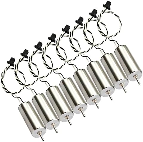8Pack 8520 8.5x20mm 3.7V 53000RPM Coreless Mini DC Brushed Motors
