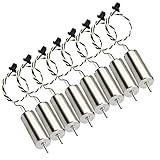 DaFuRui 8 Pack 8520 Motor 8.5x20mm Coreless Brushed Motor 3.7V 53000Rpm Mini DC Motors