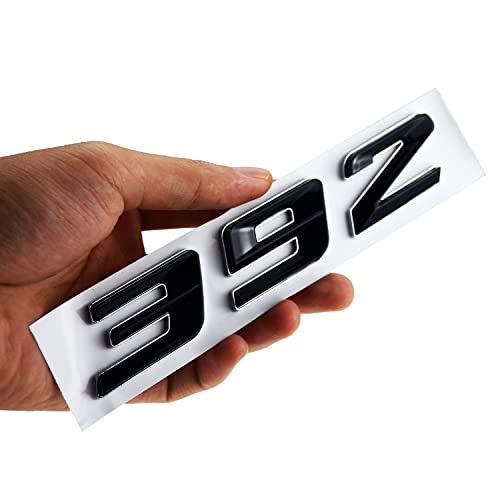 Image of Pair Set 392 Passenger & Driver Side Rear Badge Emblem Body Nameplate Raised Sticker Decal (Silver Balck)