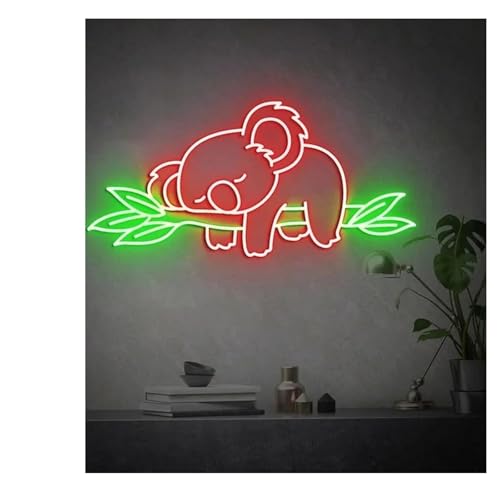 Enseigne néon Koala pour rassurer enfant peur du noir chambre