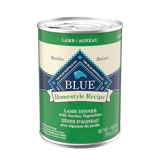 Blue Buffalo Homestyle Recipe Adult Wet Dog Food, Made with Natural Ingredients, Lamb Dinner with Garden Vegetables, 12.5-oz Can (Pack of 12)