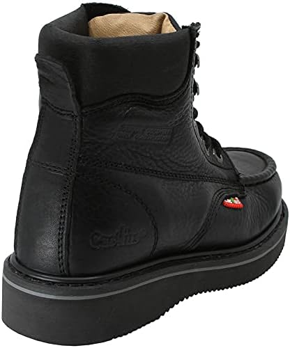 Miniatura 3 de Cactus Men's 71622M 6" Full Grain Leather Polyurethane (PU) Outsole Moc-Toe Work Boots