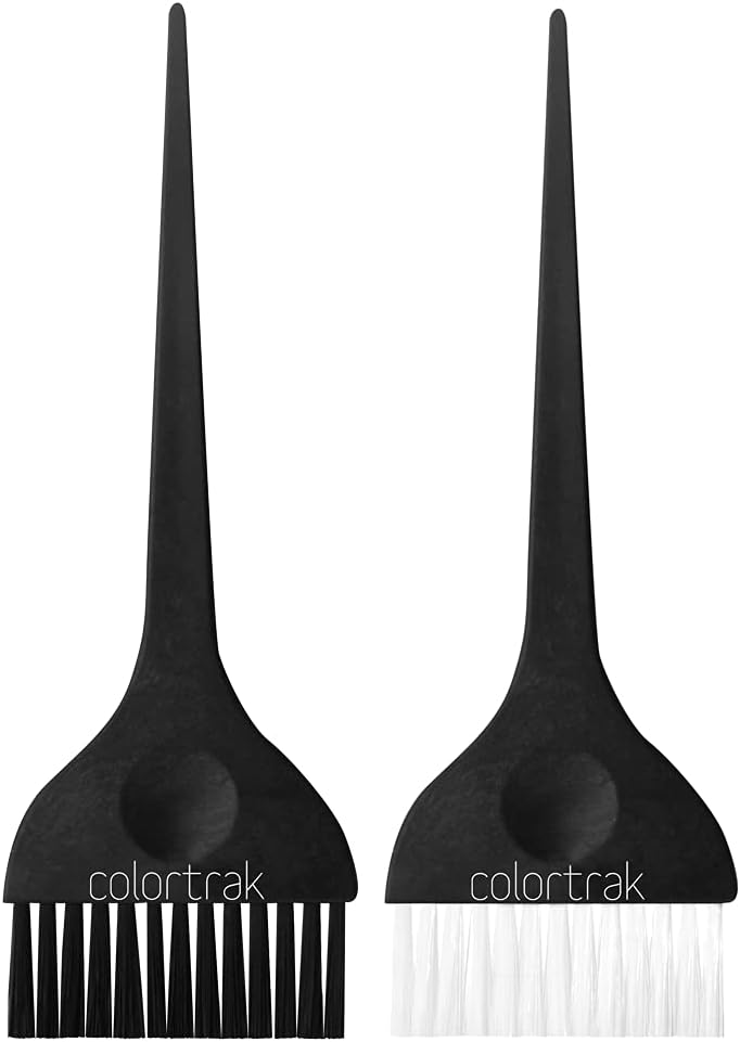 Colortrak Extra Wide Hair Color Brushes, 3 inch Bristle Width Cuts Application time, Firm Bristles, 1 Extra Wide Brush with Ultra-Soft Feather Bristles, Sustainable Wheat Fiber Handles