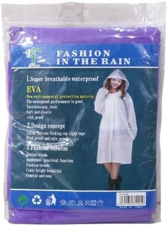 10-Piece EVA Long Rain Coat Set – Waterproof Full-Length Rainwear Pack