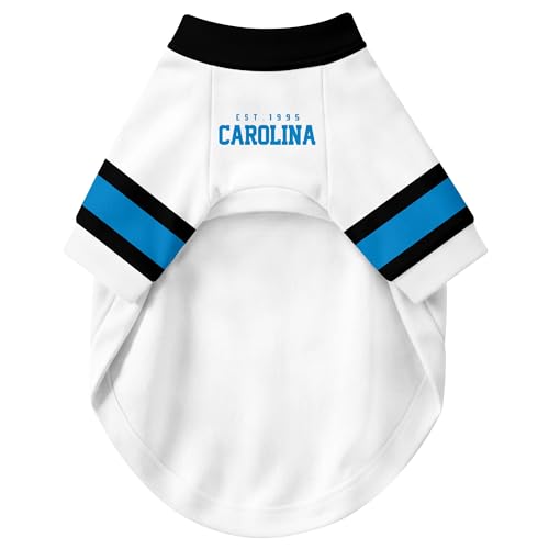 Image of Carolina Dog Clothes Jersey Style Personalized Pet T Shirt with Custom Name Number for Small Medium Large Dogs