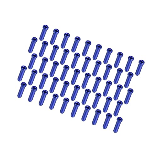 Motoforti 50pcs Bike Brake Cable Cap Bicycle Bike Shifter Brake Gear Inner Cable Cap End Tips Crimps Blue Long-Lasting