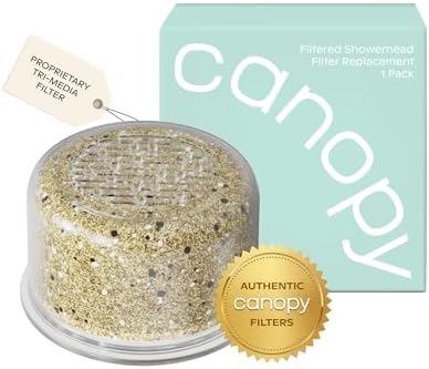 Canopy Authentic Showerhead Filter Replacement - 1 Pack - Compatible with All Canopy Shower Heads - 90 Day Use