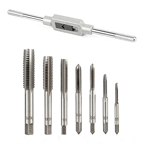 Tools.shop 8 in 1 Tap Tool Metric Machine Hand Screw Thread Plug Taps Set (B09CMWK615) Amazon Price History, Amazon Price Tracker