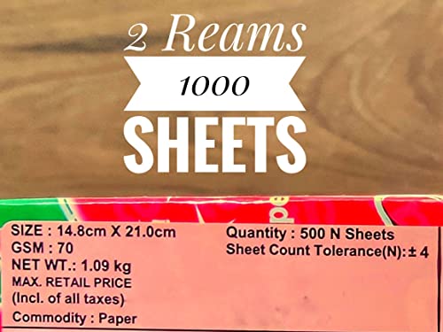 Image of B2B Booksmith Paper 70 Gsm 500 Sheets 2 Ream A5