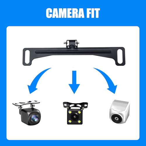 Sinytuto SIN165 Pack-1 Car Rear View Camera Bracket With Installation Tools, Waterproof Metal Vehicle License Plate Holder thumb #5