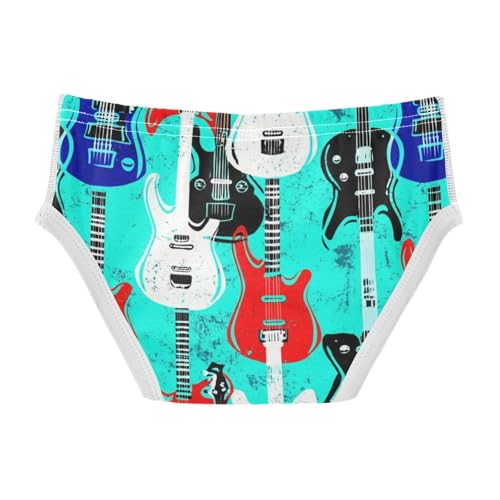 ODAWA Electric Guitar Cotton Toddler Underwear, Tag-Free Comfort Toddler Boy Underwear 2T2