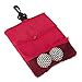 Oyolan Golf Cart Hanging Storage Pouch & Waist Bag - Smart Divided Design for Golf Tees, Ball Markers & Accessories Red 20 * 16.2CM