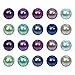 TOAOB 1680pcs Pearl Beads for Jewelry Making 24 Colors Round Pearl Beads with Holes 6mm Loose Spacer Beads for DIY Crafts Necklaces Bracelets and Vase Fillers