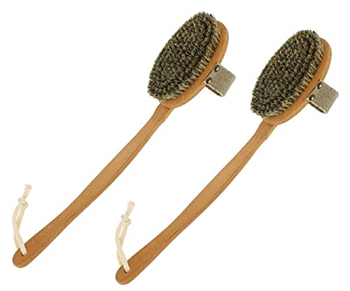 Riffi® BODY BADE & SAUNA-BÜRSTE 2 in 1 double effect CLASSIC BRUSH, Körperbürste stimuliert Kreislauf & Durchblutung, Massagebürste mit abnehmbarem Stiel, FSC, Rosshaar- & Naturborsten Made in Germany Cover