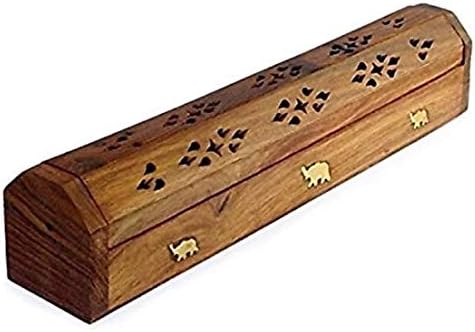 oon Furniture House Wooden Incense Holder Brown