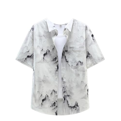 T-shirt homme fin col revers contre la chaleur le haut style chinois idéal