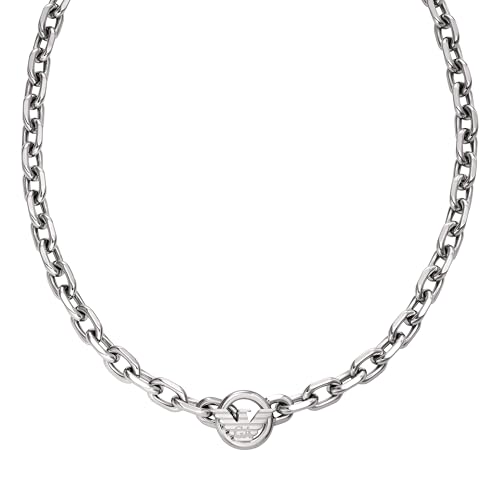 Emporio Armani Men's Stainless Steel ID Necklace (Model: EGS3235040)