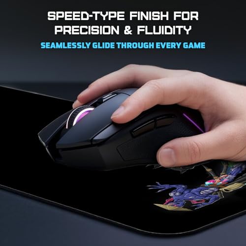 EvoFox Puppet Master Extended X85 Mouse Pad/Deskpad with Micro-Textured Speed Surface, Non-Slip Rubber Base, Anti-fray Stitched Edges and Washable... - Image 4