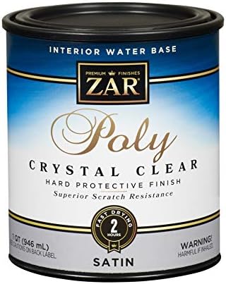 DIY Resources 17 Zar 32512 Water Based Polyurethane, QT, Clear