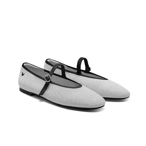 Image of VIVAIA Nelly Women's Mary Jane Flats Comfortable Almond Toe Ballet Flat Shoe Lightweight Soft Versatility Dress Shoes