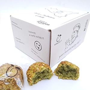 Siciliaanse amandel petit fours met pistachenoten en -stukjes, in sierlijke cadeauverpakking (400gr). RAREZZE: typisch…