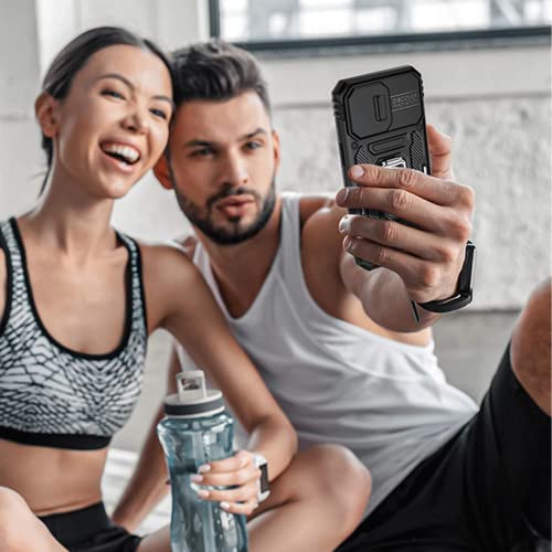 Frlmooes For Iphone 11 Pro Case With 2 Glass Screen Protector,Iphone 11Pro Kickstand Case With Slide Camera Cover& 360°Magnetic Ring Shockproof Military Grade Drop Heavy Duty Protection Men 5.8‘’Black #TOP6