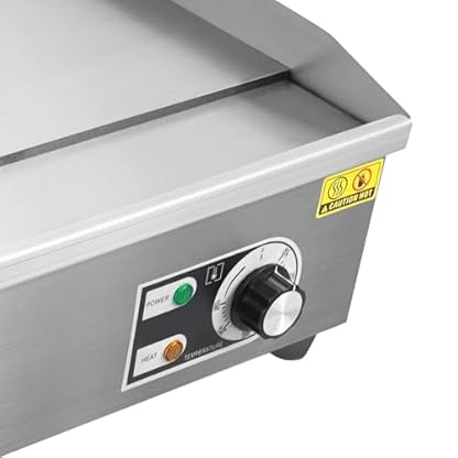 Elektro Grillplatte Elektrische Grillplatte Tischgrill 3000W Temperatur 50-300°C Bratplatte Elektrisch Grill mit Ölauffangbehälters für Imbissbuden, Kantinen, Ladenketten 55x43x24cm – Bild 4