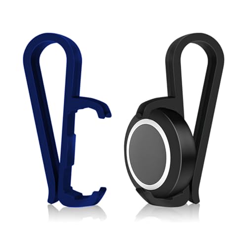 2 Pezzi Supporto per Parasole per Ooono Co-Driver No1, Clip per Parasole per Rilevatore di Flash Sul, Mount Supporto per Ooono Co-Driver No1, montaggio/clip per parasole (nero, blu)