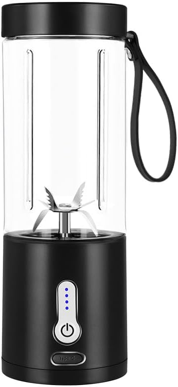 Miniatura 7 de Licuadora portátil para batidos y batidos, licuadora personal recargable USB-C con 6 cuchillas de acero inoxidable, mini exprimidor sin BPA,