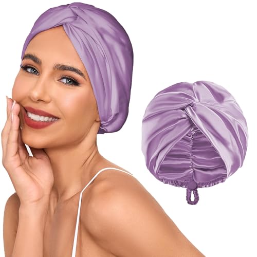 Oto Bella Lavendel Seidensatin Haarhaube für Damen