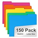 RAZCC - Carpeta de archivos, carpetas de 5 colores surtidos con pestañas