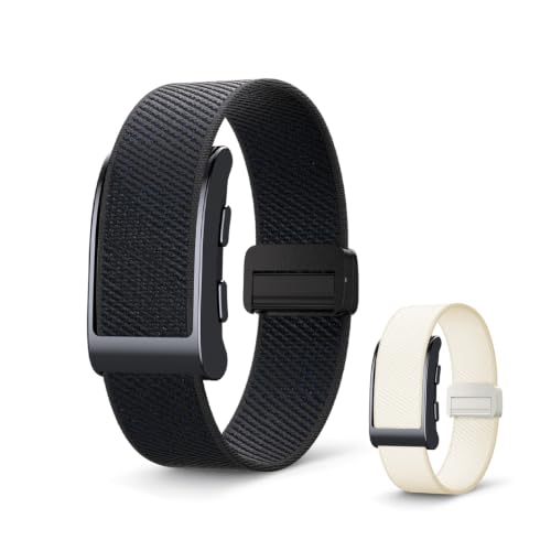 Penerl Vigor Fitness Tracker ohne Display, Smart‑Band mit GPS, Aktivitätstracker mit Herzfrequenz, Schrittzähler, 2 Armbänder, Schwarz