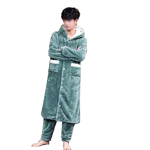Pajamas Sets Winter Thick Warm Nightgown Set Sleepwear Loose Pyjamas 2 Piece/Set Homewear Clothes Nightwear