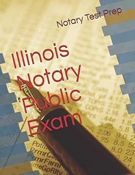 Paperback Illinois Notary Public Exam Book