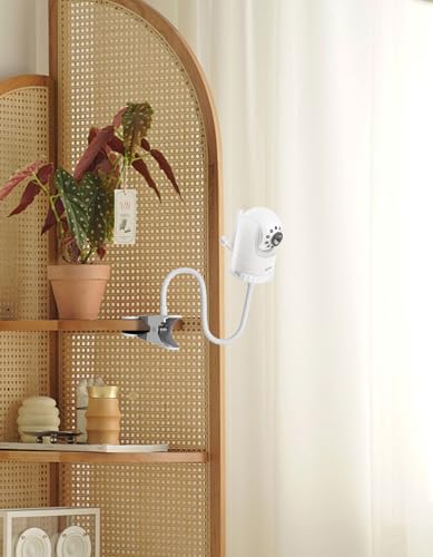 Flexible Clip Mount for Infant Optics DXR-8 & DXR-8 PRO – 17\" Long Gooseneck Baby Monitor Holder, Adjustable Crib Camera Stand